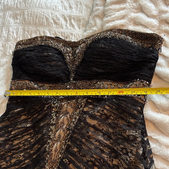 Sue Wong Strapless Black and Nude Dress - Picture 8 of 9